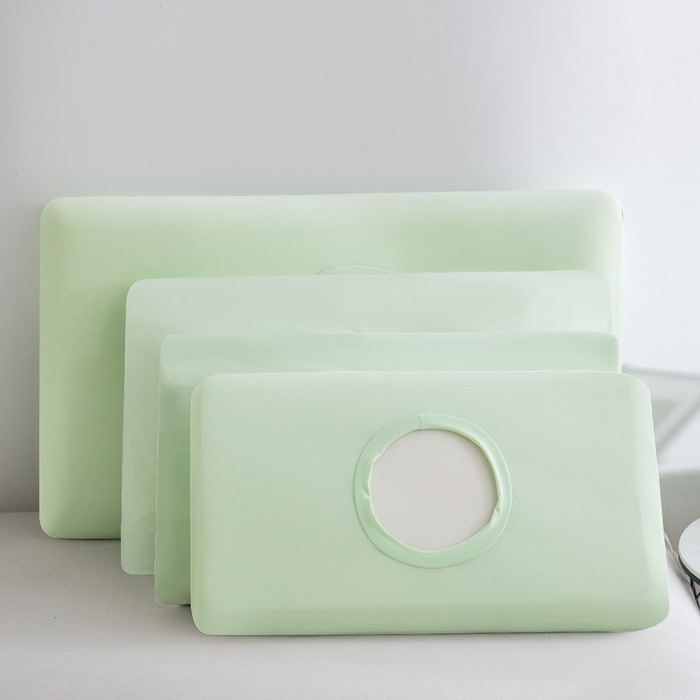 91家纺网 家纺一手货源 找家纺 大黄蜂家居家纺 2025新款小冰皮凉感魔术枕套 薄荷绿