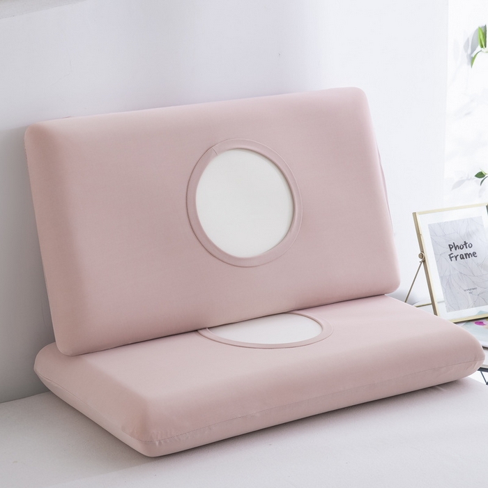 91家纺网 家纺一手货源 找家纺 大黄蜂家居家纺 2025新款小冰皮凉感魔术枕套 豆沙