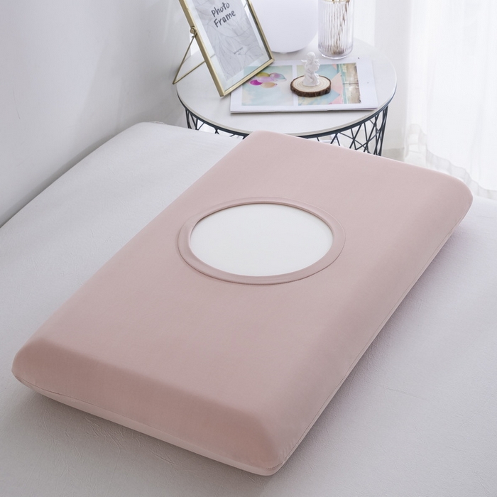 91家纺网 家纺一手货源 找家纺 大黄蜂家居家纺 2025新款小冰皮凉感魔术枕套 豆沙