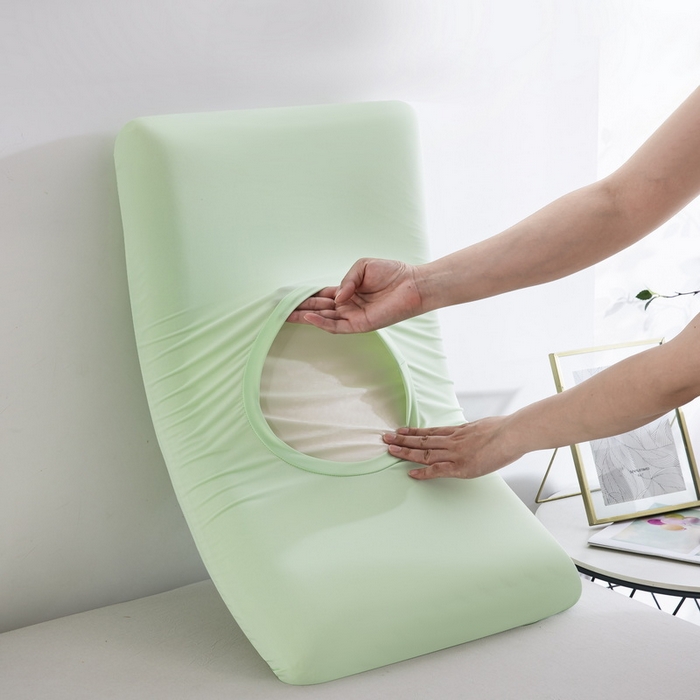 91家纺网 家纺一手货源 找家纺 大黄蜂家居家纺 2025新款小冰皮凉感魔术枕套 薄荷绿