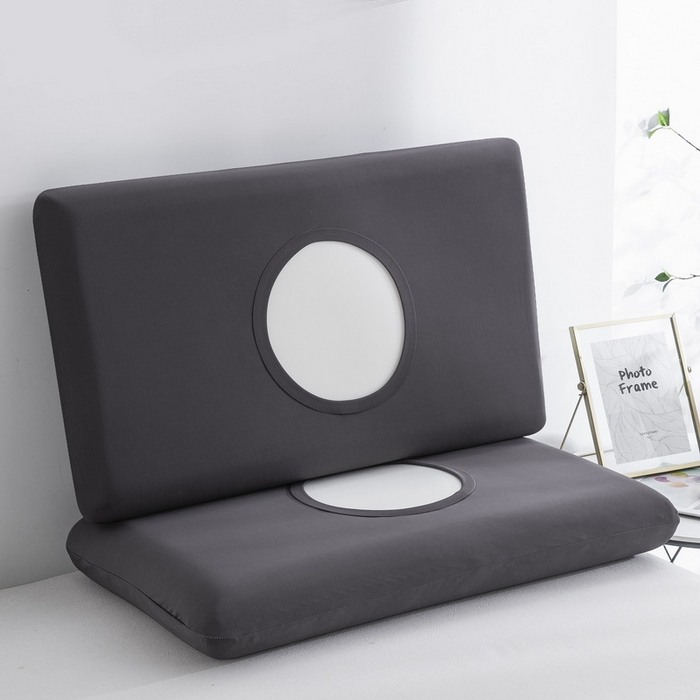 91家纺网 家纺一手货源 找家纺 大黄蜂家居家纺 2025新款小冰皮凉感魔术枕套 深灰色