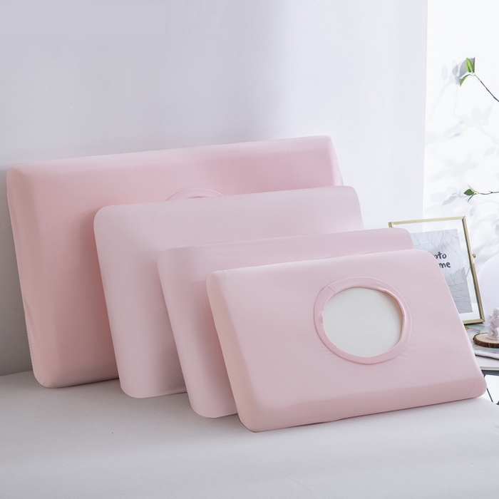 91家纺网 家纺一手货源 找家纺 大黄蜂家居家纺 2025新款小冰皮凉感魔术枕套 淡雅粉