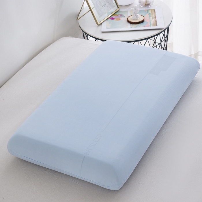 91家纺网 家纺一手货源 找家纺 大黄蜂家居家纺 2025新款小冰皮凉感魔术枕套 天空蓝