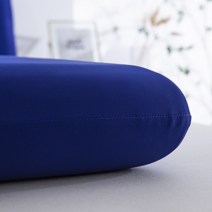 91家纺网 家纺一手货源 找家纺 大黄蜂家居家纺 2025新款小冰皮凉感魔术枕套 宝石蓝