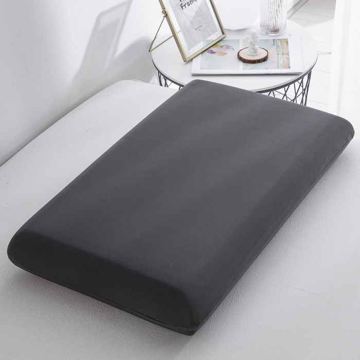 91家纺网 家纺一手货源 找家纺 大黄蜂家居家纺 2025新款小冰皮凉感魔术枕套 深灰色