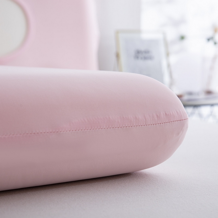 91家纺网 家纺一手货源 找家纺 大黄蜂家居家纺 2025新款小冰皮凉感魔术枕套 淡雅粉