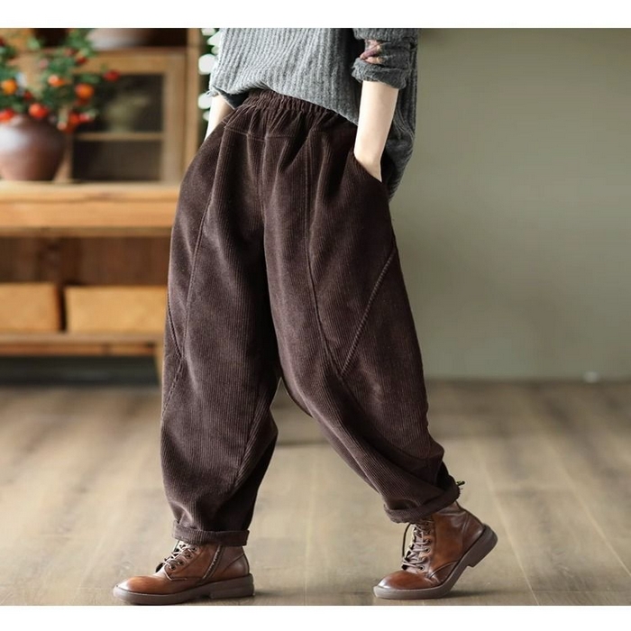 91家纺网 家纺一手货源 找家纺 （总）洛兰沙家居馆【只代发】【只代发】 加绒裤子女秋冬季新款2025胖MM大码黑色显瘦加绒加厚哈伦裤ins潮