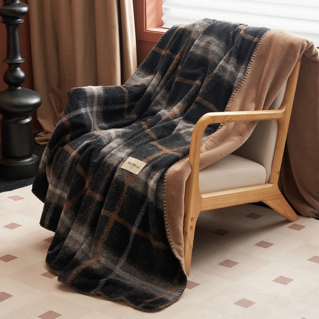 91家纺网 家纺一手货源 找家纺 （总）晨曦家纺 2025新款仿生羊毛绒毛毯沙发盖毯办公室午睡毯四季毯