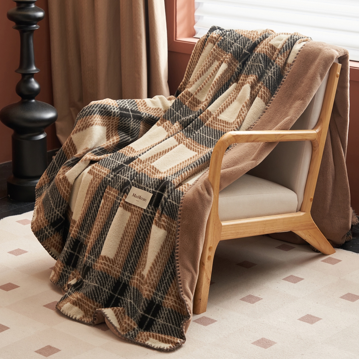 91家纺网 家纺一手货源 找家纺 （总）晨曦家纺 2025新款仿生羊毛绒毛毯沙发盖毯办公室午睡毯四季毯