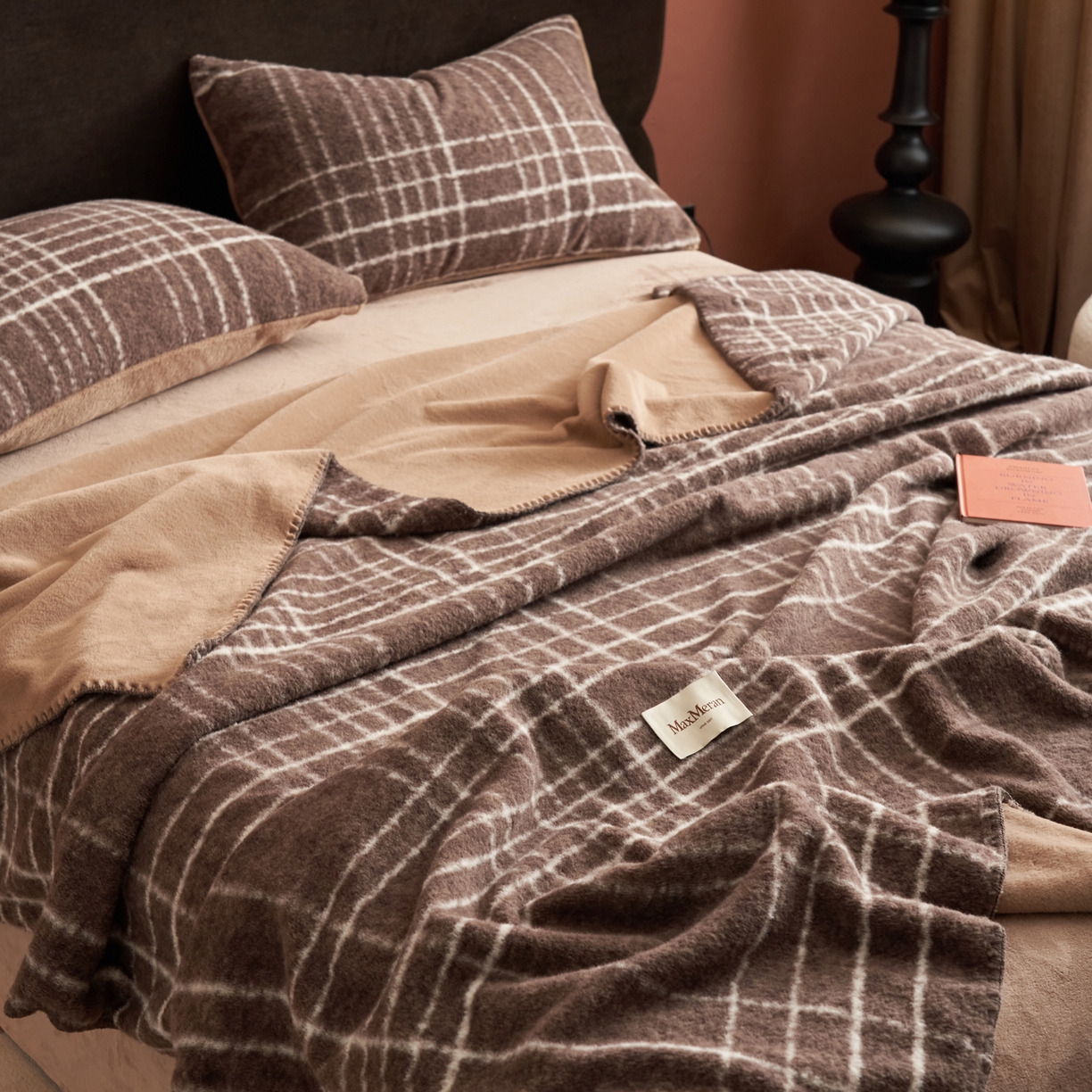 91家纺网 家纺一手货源 找家纺 晨曦家纺 2025新款仿生羊毛绒毛毯沙发盖毯办公室午睡毯四季毯 深棕格序