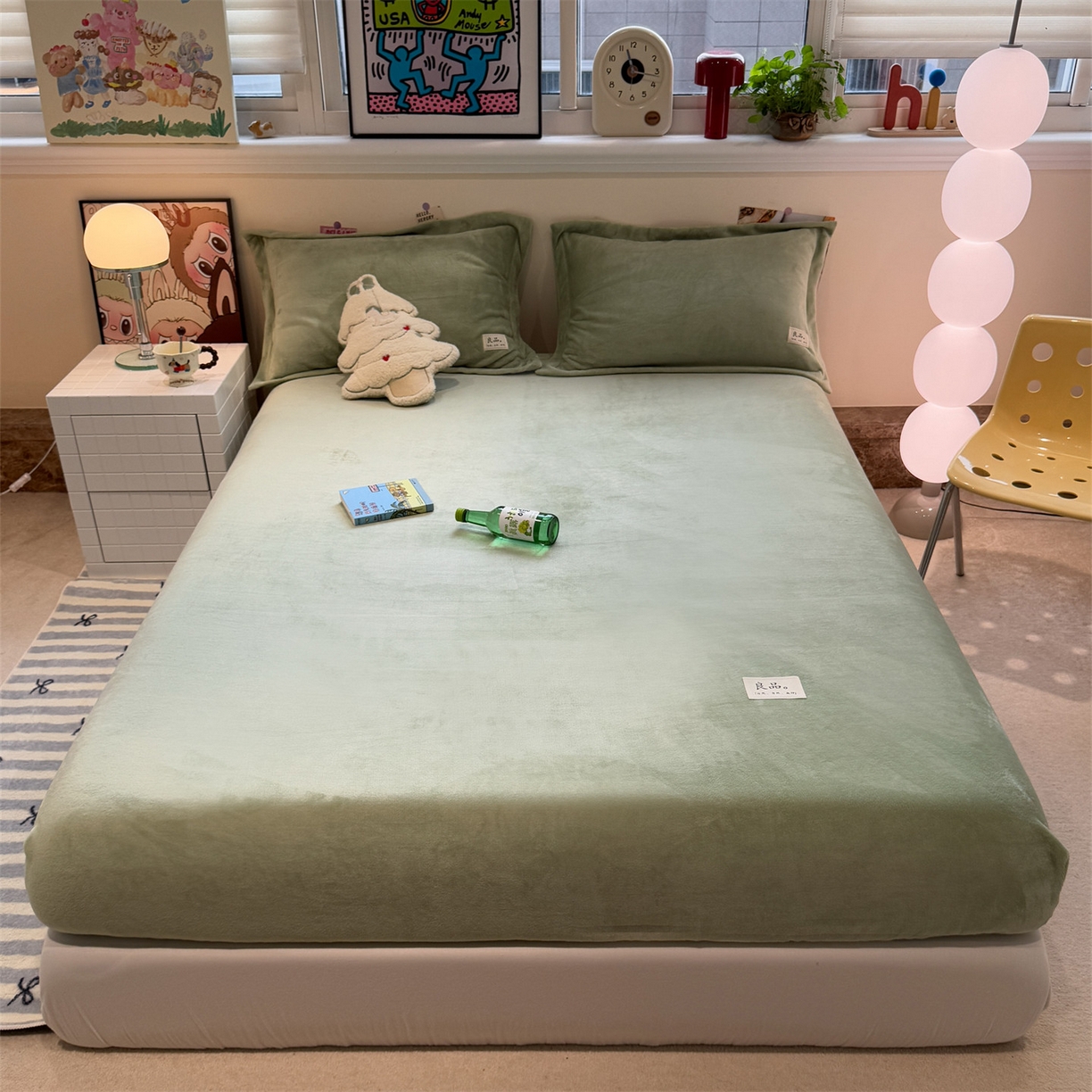 91家纺网 家纺一手货源 找家纺 （总）857家居 2025新款高克重牛奶绒床单床笠系列