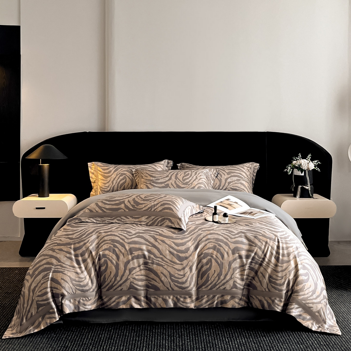 91家纺网 家纺一手货源 找家纺 （总）博纳家纺 2025新款亲肤棉数码印花拼角四件套