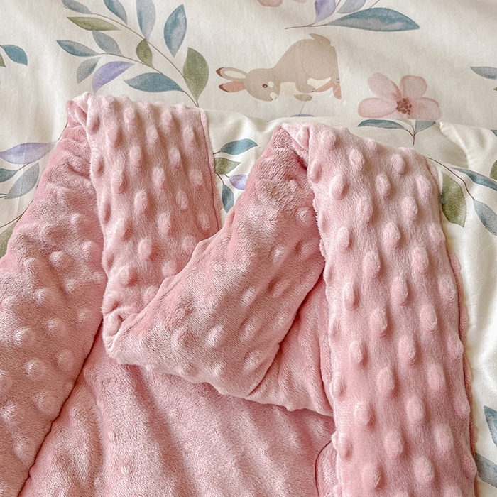 91家纺网 家纺一手货源 找家纺 梦依依 2025新款全棉豆豆绒大豆被冬被春秋被儿童豆豆被（风格一） 轻纱漫舞