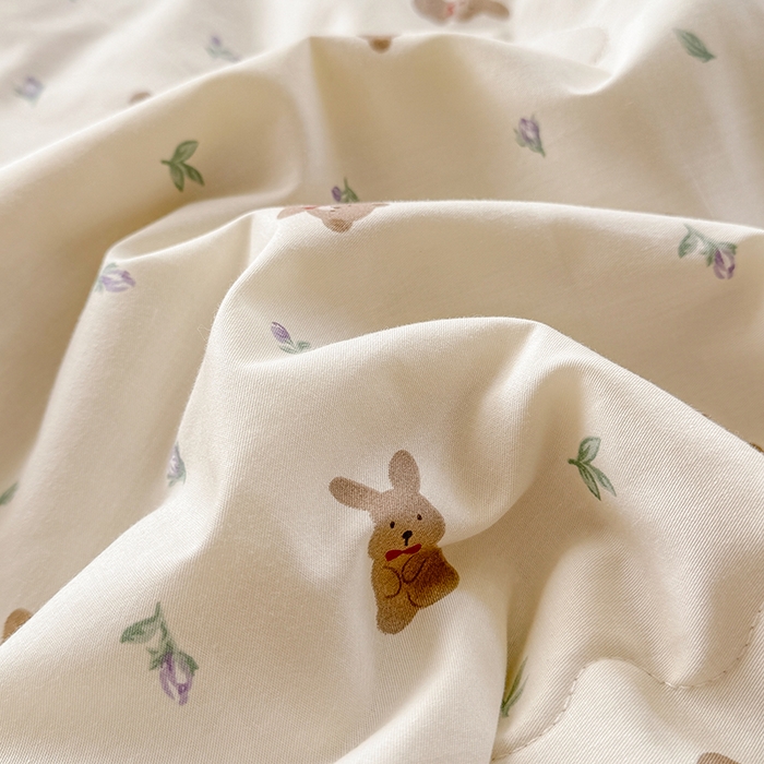 91家纺网 家纺一手货源 找家纺 梦依依 2025新款全棉豆豆绒大豆被冬被春秋被儿童豆豆被（风格一） 小呆熊