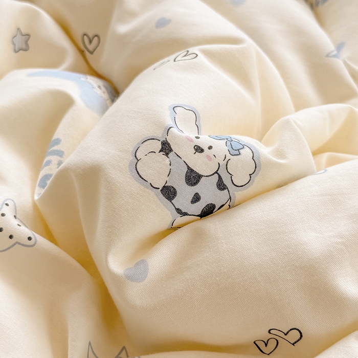 91家纺网 家纺一手货源 找家纺 梦依依 2025新款全棉豆豆绒大豆被冬被春秋被儿童豆豆被（风格一） 星仔