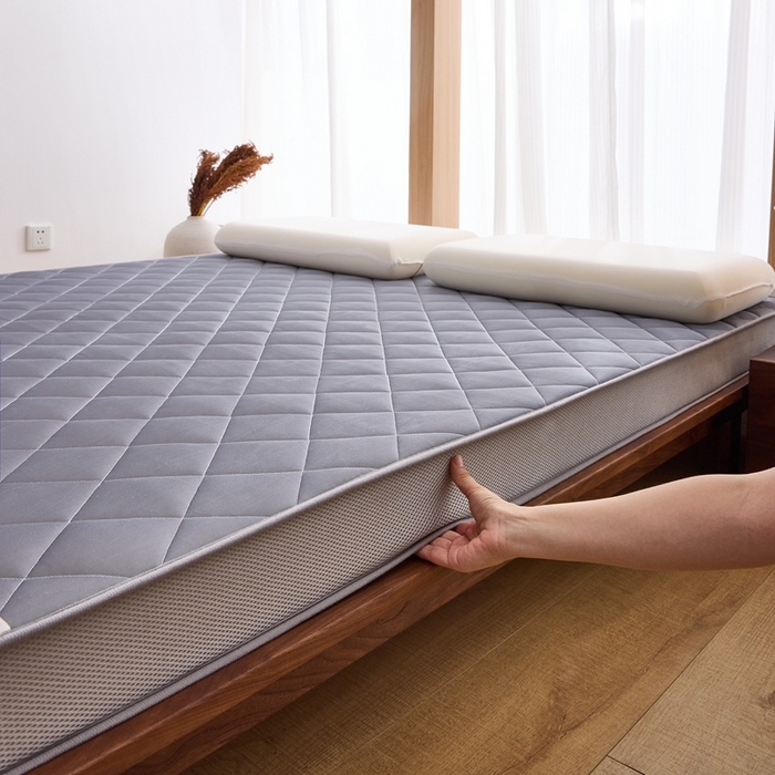 91家纺网 家纺一手货源 找家纺 （总）优承佳生活馆（床垫） 2025新款磨毛大豆抗压棉立体床垫