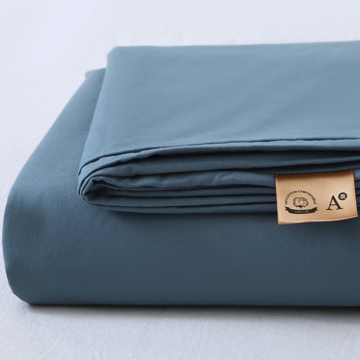 91家纺网 家纺一手货源 找家纺 晶缦 2025新款100%纯棉13376纯色喷气全棉磨毛多规格四件套 暖芸馨-蝶翅蓝