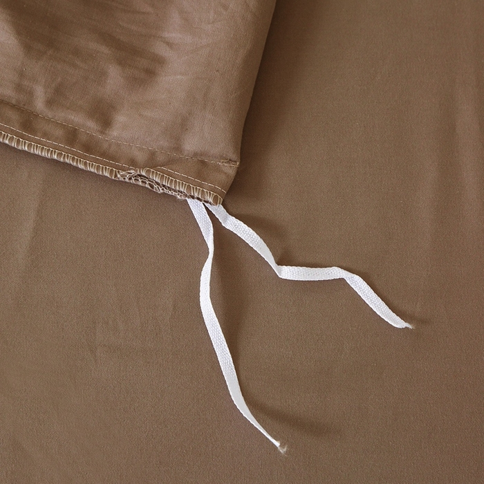 91家纺网 家纺一手货源 找家纺 晶缦 2025新款100%纯棉13376纯色喷气全棉磨毛多规格四件套 暖芸馨-枯茶棕