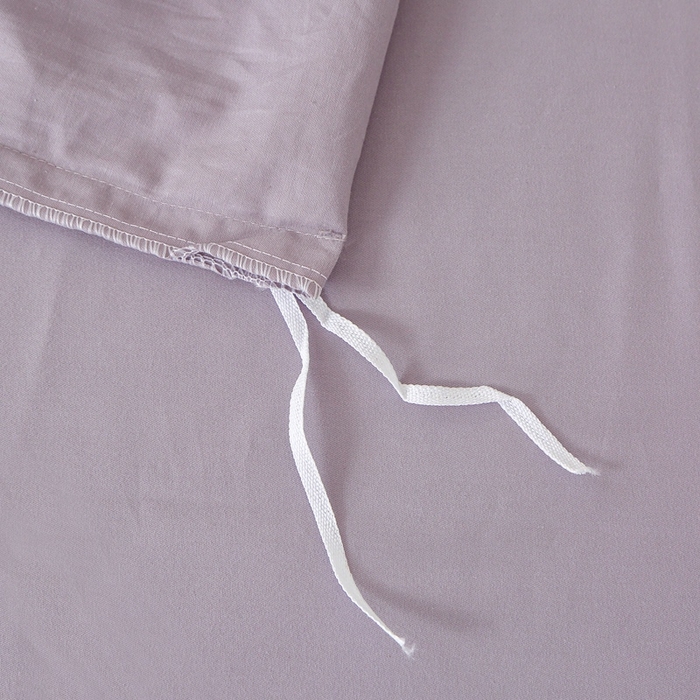 91家纺网 家纺一手货源 找家纺 晶缦 2025新款100%纯棉13376纯色喷气全棉磨毛多规格四件套 暖芸馨-浅陌紫