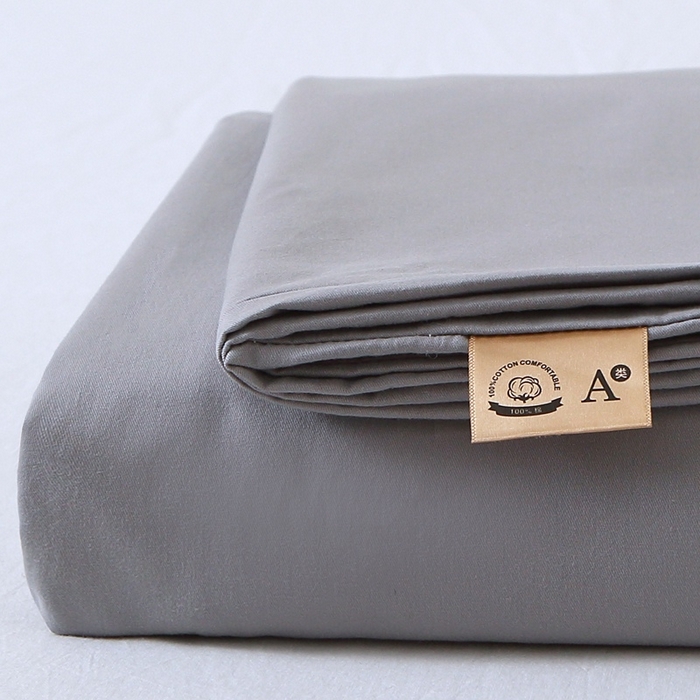 91家纺网 家纺一手货源 找家纺 晶缦 2025新款100%纯棉13376纯色喷气全棉磨毛多规格四件套 暖芸馨-浅青灰