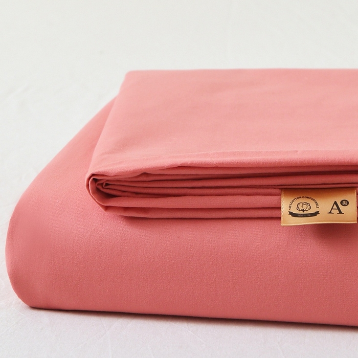 91家纺网 家纺一手货源 找家纺 晶缦 2025新款100%纯棉13376纯色喷气全棉磨毛多规格四件套 暖芸馨-蕊红玉