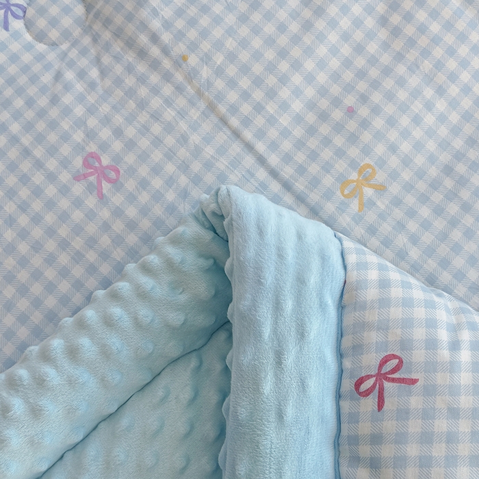 91家纺网 家纺一手货源 找家纺 梦依依 （加微信送买家秀）2025新款40支全棉豆豆被大豆被夏被冬秋被子被芯-风格二 夏日恋格-兰