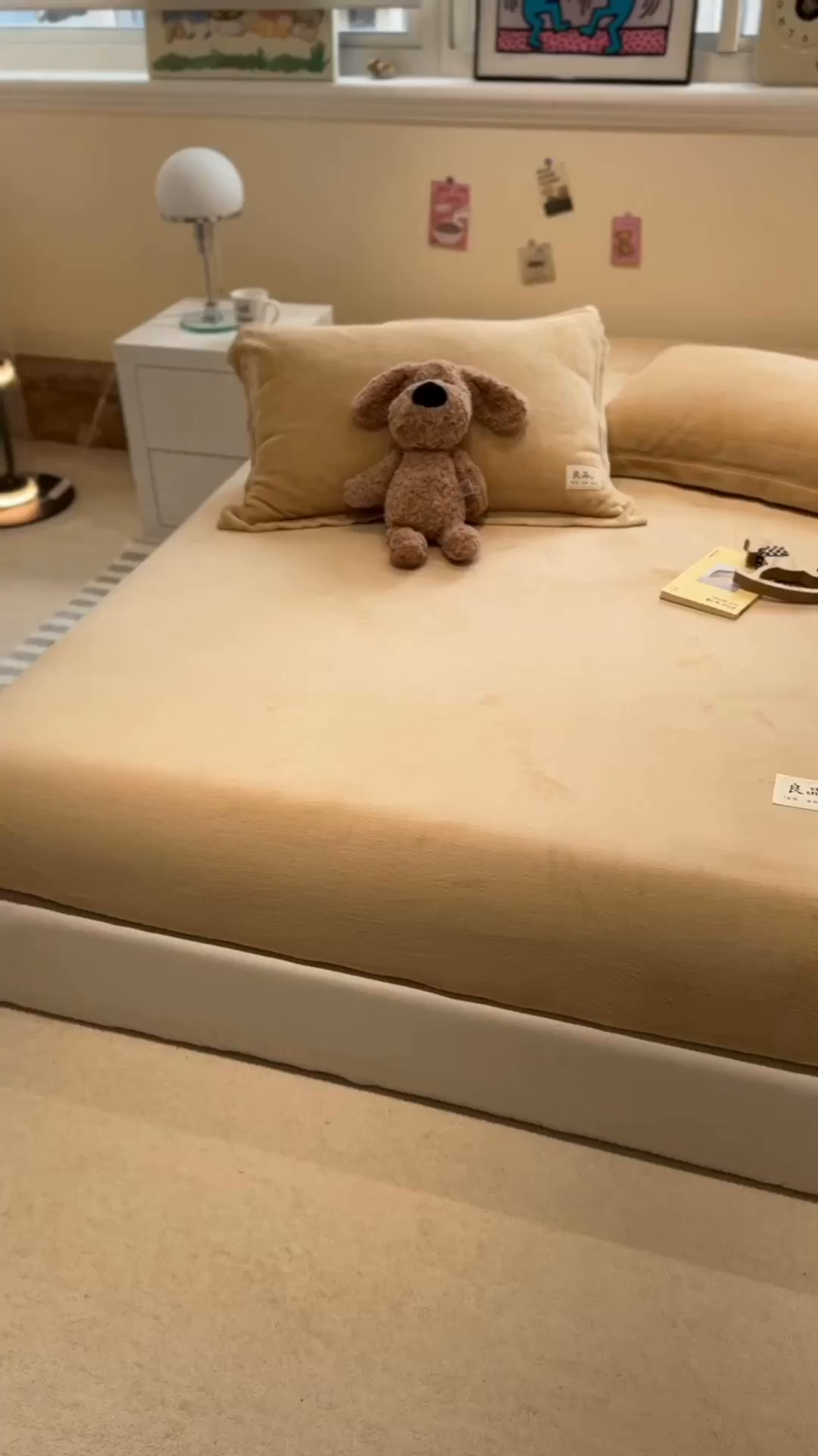 91家纺网 家纺一手货源 找家纺 857家居 2025新款高克重牛奶绒床单床笠系列 良品-巧克力色