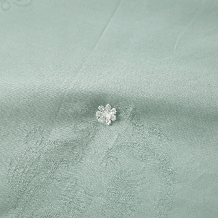 91家纺网 家纺一手货源 找家纺 越宏顺 2025新款龙凤款100%柞蚕丝纯棉手工蚕丝被保真 碧水蓝