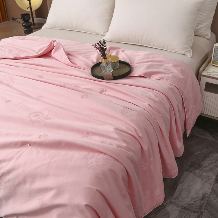 91家纺网 家纺一手货源 找家纺 越宏顺 2025新款龙凤款100%柞蚕丝纯棉手工蚕丝被保真 丁香玉