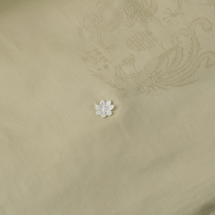 91家纺网 家纺一手货源 找家纺 越宏顺 2025新款龙凤款100%柞蚕丝纯棉手工蚕丝被保真 香槟金