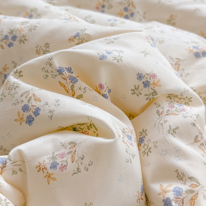 91家纺网 家纺一手货源 找家纺 梦依依 （加微信送买家秀）2025新款40支全棉豆豆被大豆被夏被冬秋被子被芯-风格二 蓝香清韵