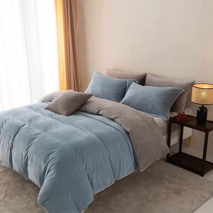 91家纺网 家纺一手货源 找家纺 （总）ONE TWO ONE 121 新品【婴儿绒四件套】2025毛毯被子四件套单件被套单件枕套珊瑚绒牛奶绒冬被法兰绒兔毛绒The one