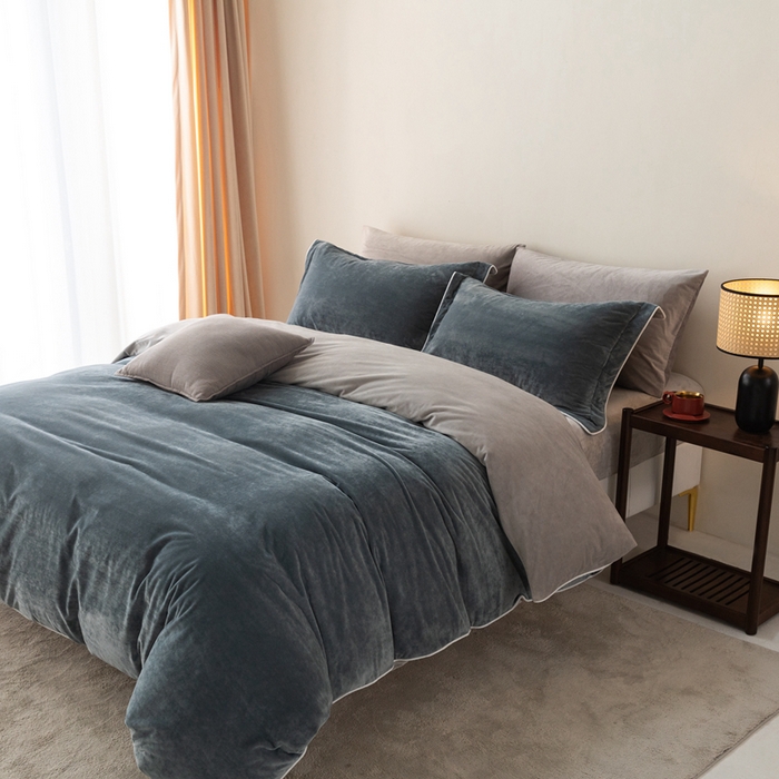 91家纺网 家纺一手货源 找家纺 （总）ONE TWO ONE 121 新品【婴儿绒四件套】2025毛毯被子四件套单件被套单件枕套珊瑚绒牛奶绒冬被法兰绒兔毛绒The one