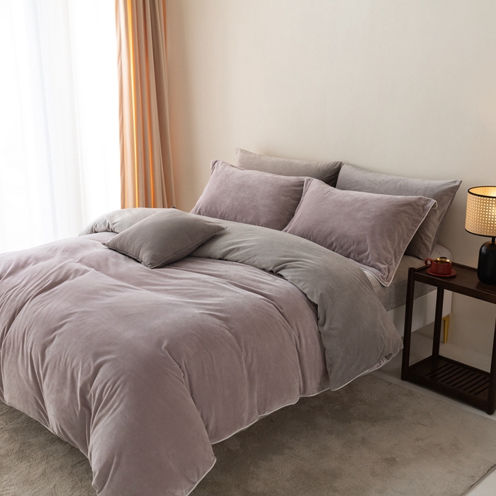 91家纺网 家纺一手货源 找家纺 （总）ONE TWO ONE 121 新品【婴儿绒四件套】2025毛毯被子四件套单件被套单件枕套珊瑚绒牛奶绒冬被法兰绒兔毛绒The one