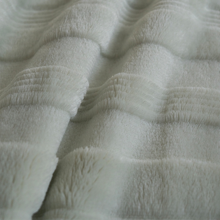 91家纺网 家纺一手货源 找家纺 宜派家纺 2025新款A类云朵绒玉兔绒单毛毯 田园绿