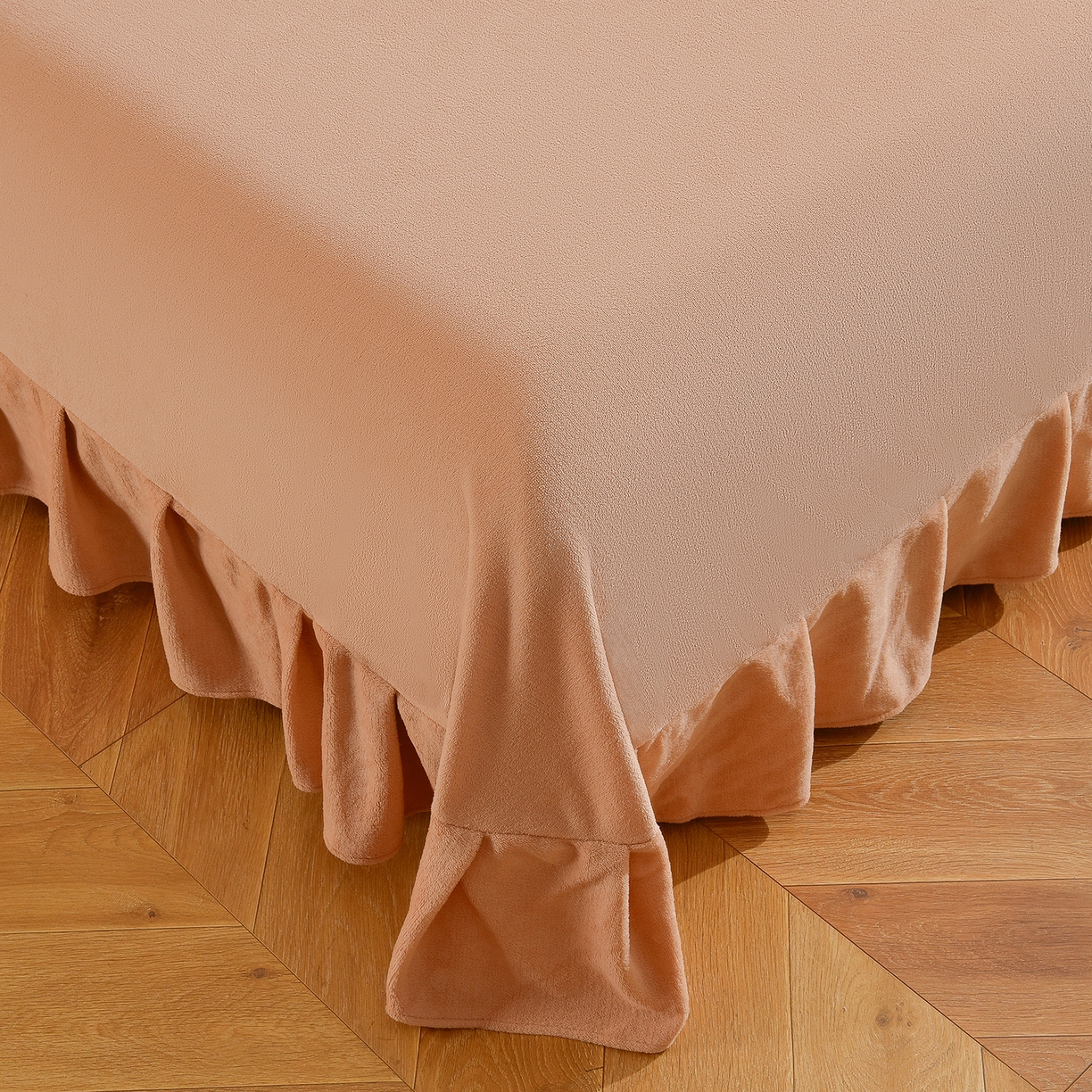 91家纺网 家纺一手货源 找家纺 同田家纺 2025新款A类羊羊绒牛奶绒印花四件套 伊莉莎-咖