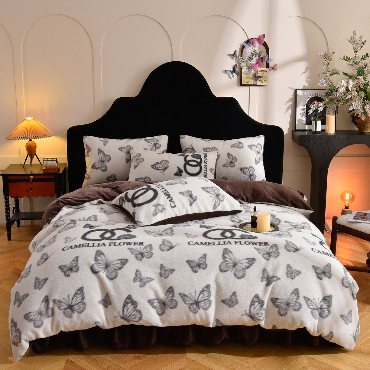 91家纺网 家纺一手货源 找家纺 （总）同田家纺 2025新款A类羊羊绒牛奶绒印花四件套