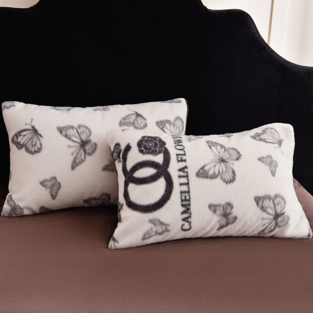 91家纺网 家纺一手货源 找家纺 同田家纺 2025新款A类羊羊绒牛奶绒印花四件套 香蝶