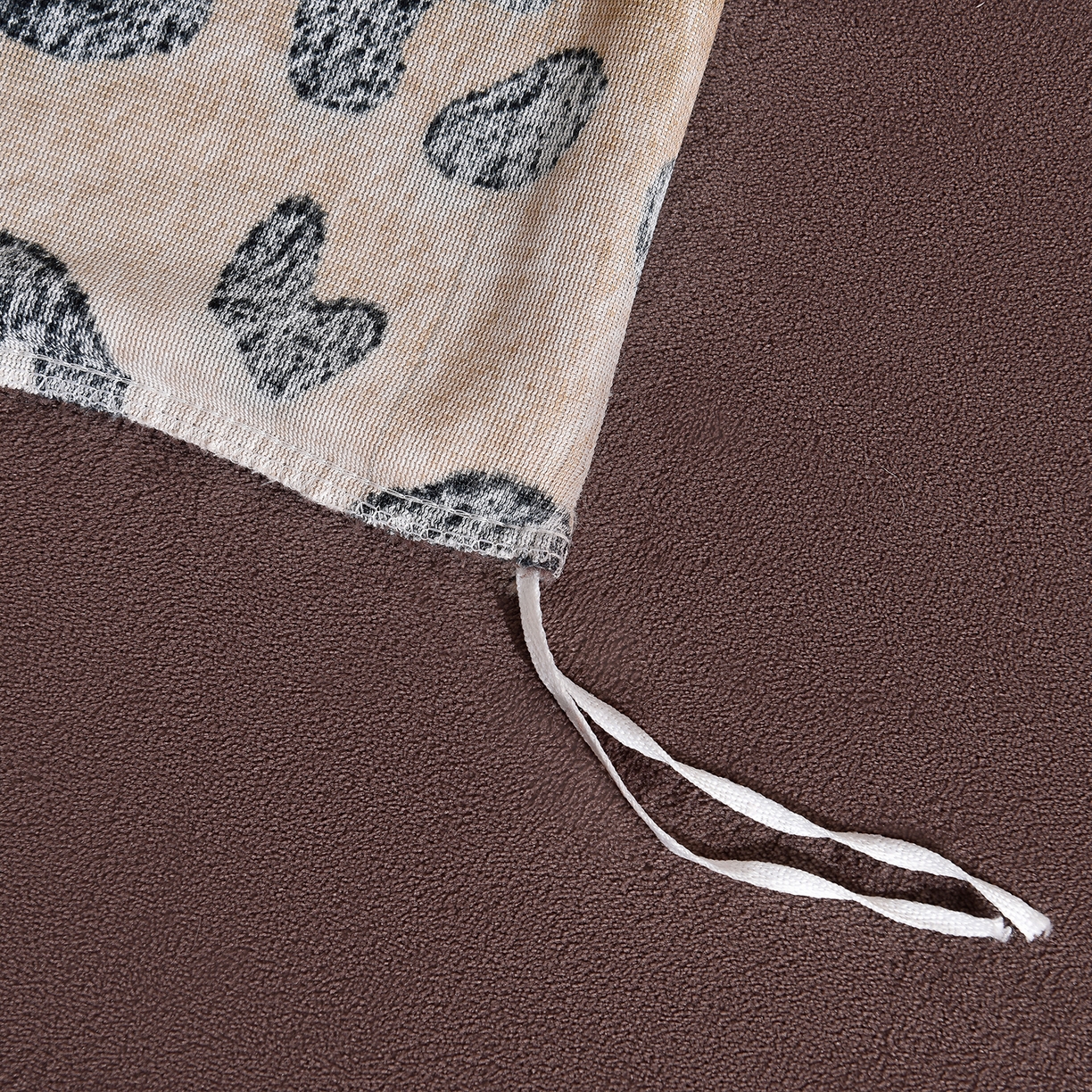 91家纺网 家纺一手货源 找家纺 同田家纺 2025新款A类羊羊绒牛奶绒印花四件套 豹纹-咖