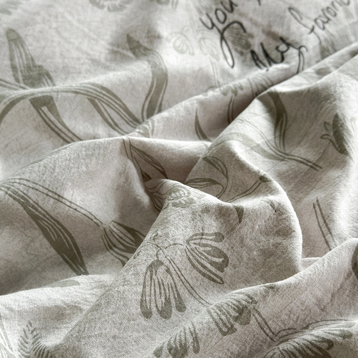 91家纺网 家纺一手货源 找家纺 （总）卢赛尔 2025新品加厚130g高克重复古风原麻印花四件套单被套