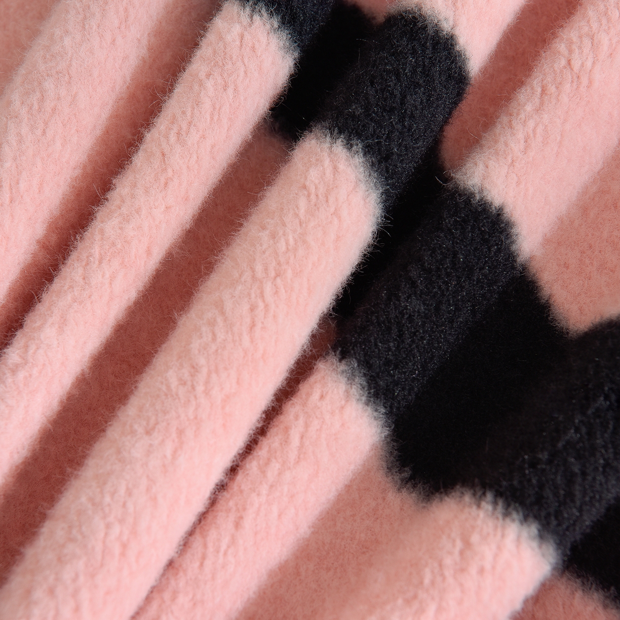 91家纺网 家纺一手货源 找家纺 同田家纺 2025新款A类羊羊绒牛奶绒印花四件套 条纹-粉