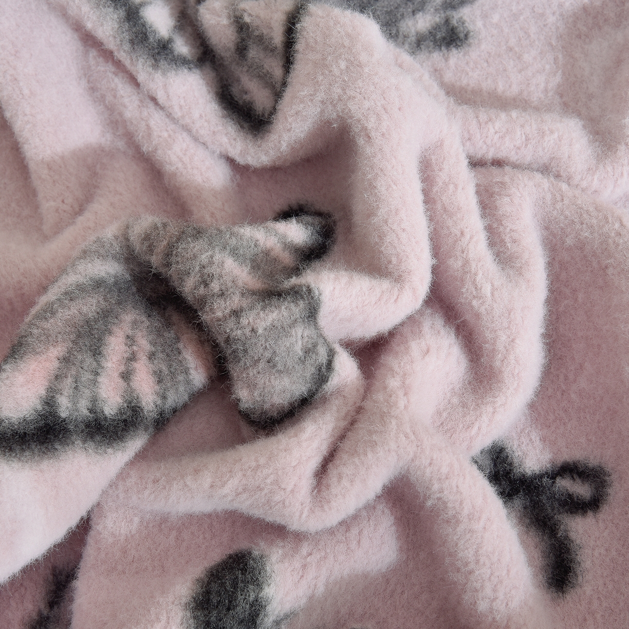 91家纺网 家纺一手货源 找家纺 同田家纺 2025新款A类羊羊绒牛奶绒印花四件套 紫蝶