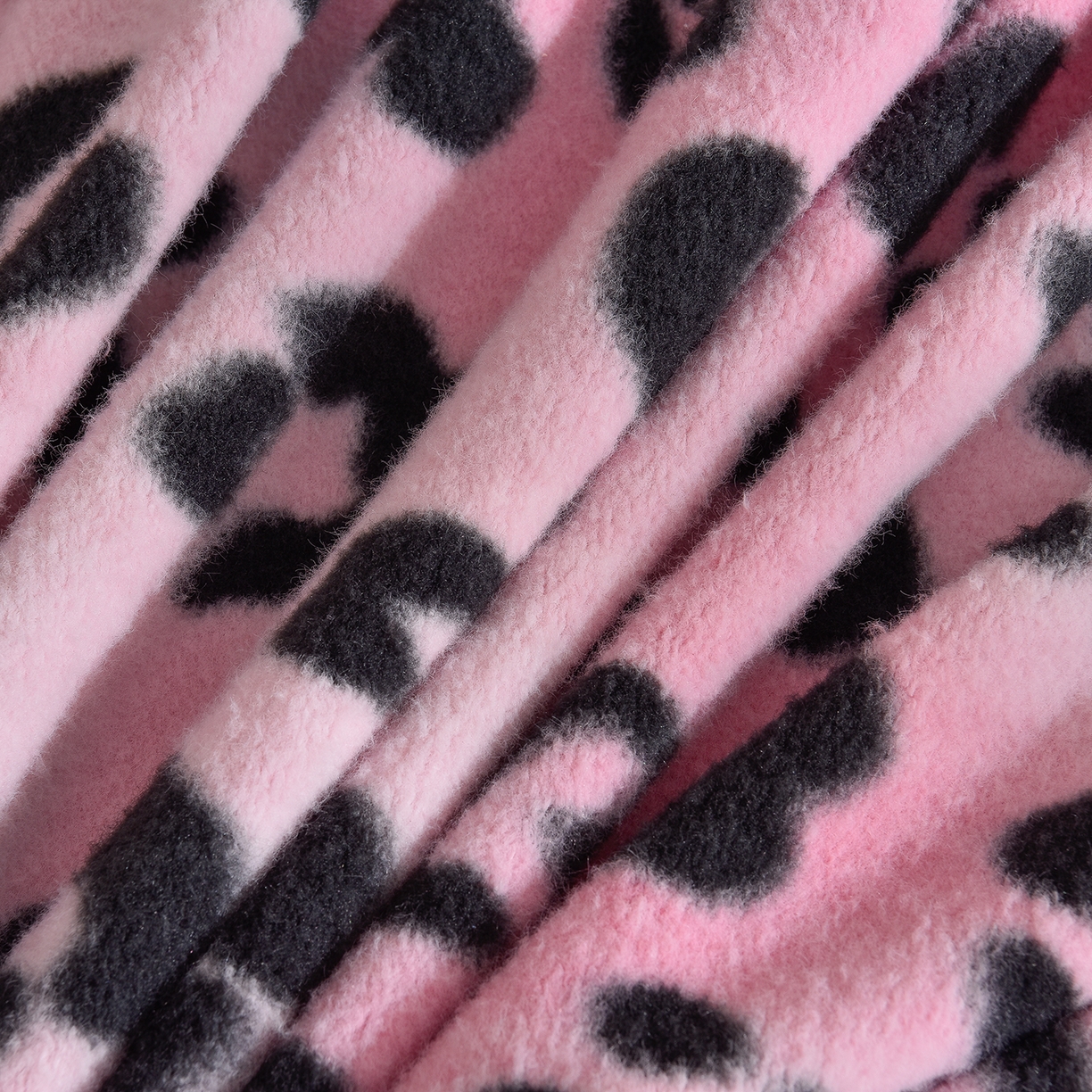 91家纺网 家纺一手货源 找家纺 同田家纺 2025新款A类羊羊绒牛奶绒印花四件套 豹纹-粉