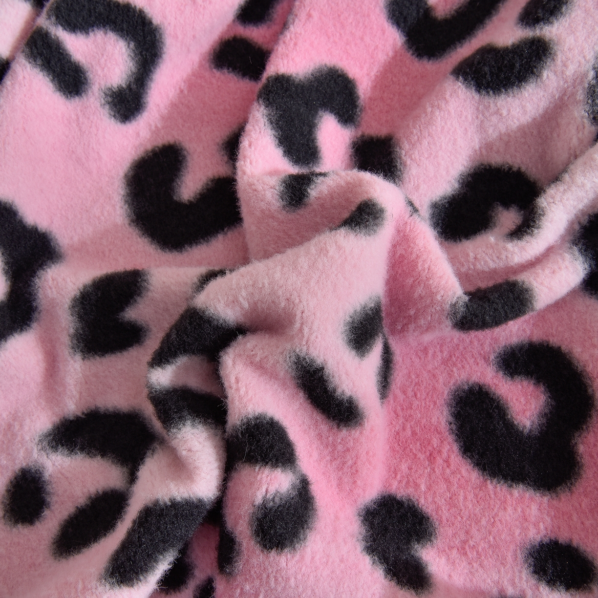 91家纺网 家纺一手货源 找家纺 同田家纺 2025新款A类羊羊绒牛奶绒印花四件套 豹纹-粉