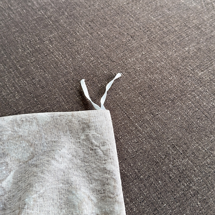 91家纺网 家纺一手货源 找家纺 卢赛尔 2025新品加厚130g高克重复古风原麻印花四件套单被套 风浅