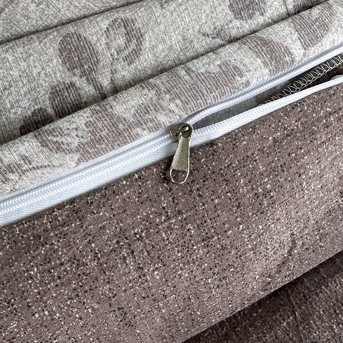 91家纺网 家纺一手货源 找家纺 卢赛尔 2025新品加厚130g高克重复古风原麻印花四件套单被套 花眠