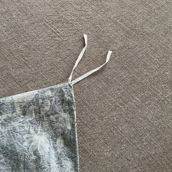 91家纺网 家纺一手货源 找家纺 卢赛尔 2025新品加厚130g高克重复古风原麻印花四件套单被套 凉墨