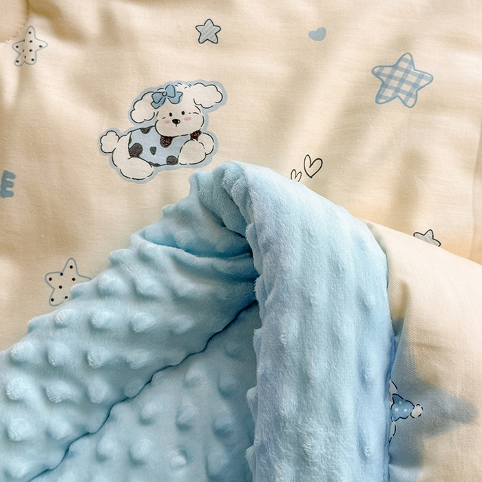 91家纺网 家纺一手货源 找家纺 梦依依 （加微信送买家秀）2025新款40支全棉豆豆被大豆被夏被冬秋被子被芯-风格二 星仔