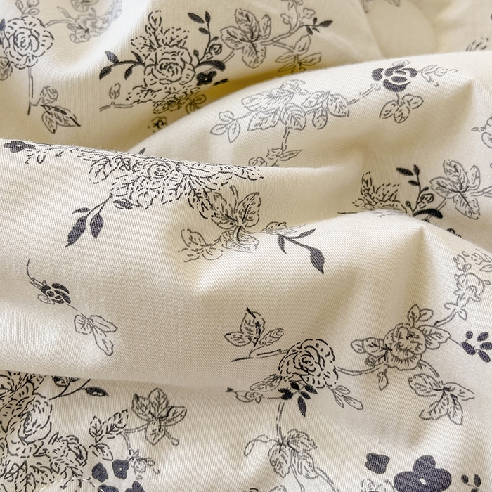 91家纺网 家纺一手货源 找家纺 梦依依 （加微信送买家秀）2025新款40支全棉豆豆被大豆被夏被冬秋被子被芯-风格二 萱花