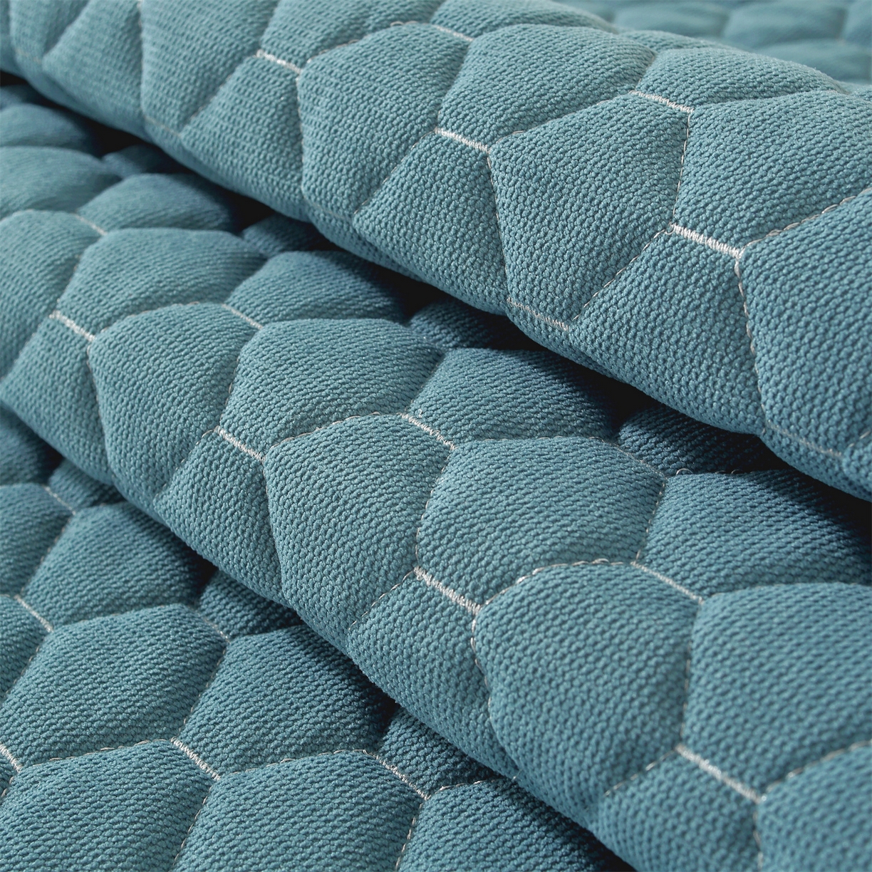 91家纺网 家纺一手货源 找家纺 共鸣沙发垫 2025新款羊毛尼茶几垫-星语 星语蓝色